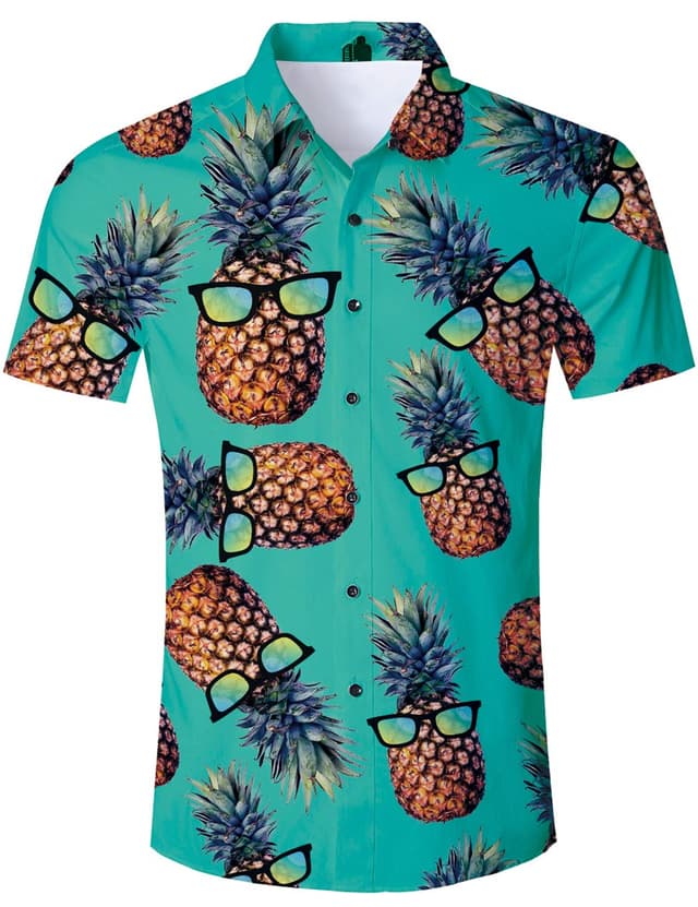 🌴🍍 TUONROAD Hawaiihemd Herren 3D Funky Shirt Hemd Männer - Sommer Angebot!