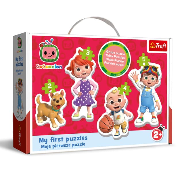 Trefl - Cocomelon - 4 Große Formen-Puzzles 🧩🎨
