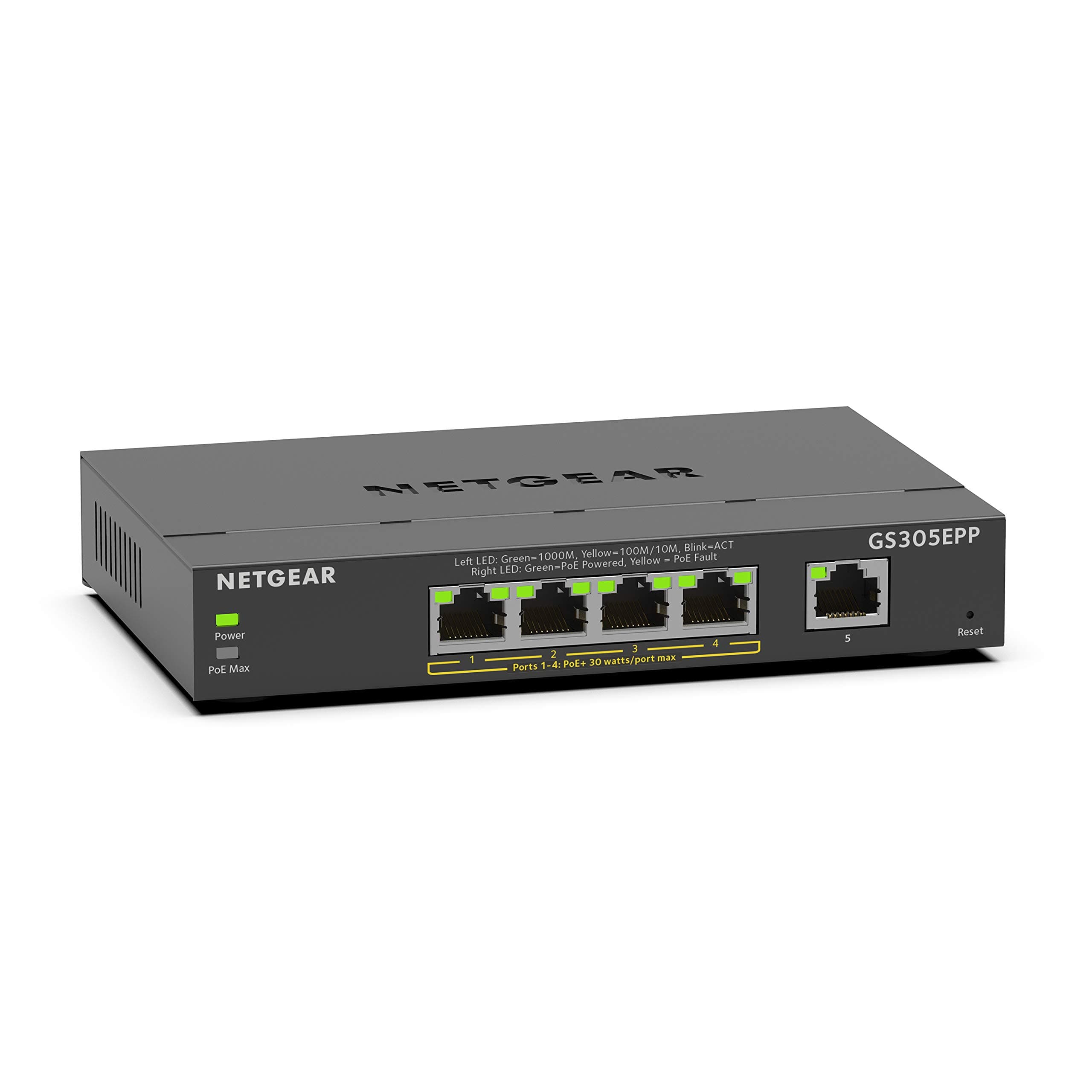 NETGEAR GS305EPP PoE Switch 4 Port Gigabit Ethernet LAN Switch PoE+ 120W Plus 🌟🔌🖥️