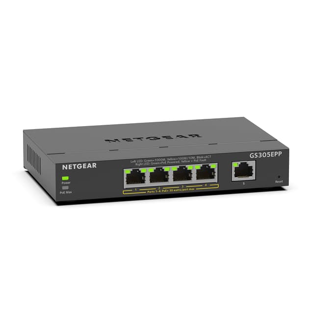 NETGEAR GS305EPP PoE Switch 4 Port Gigabit Ethernet LAN Switch PoE+ 120W Plus 🌟🔌🖥️