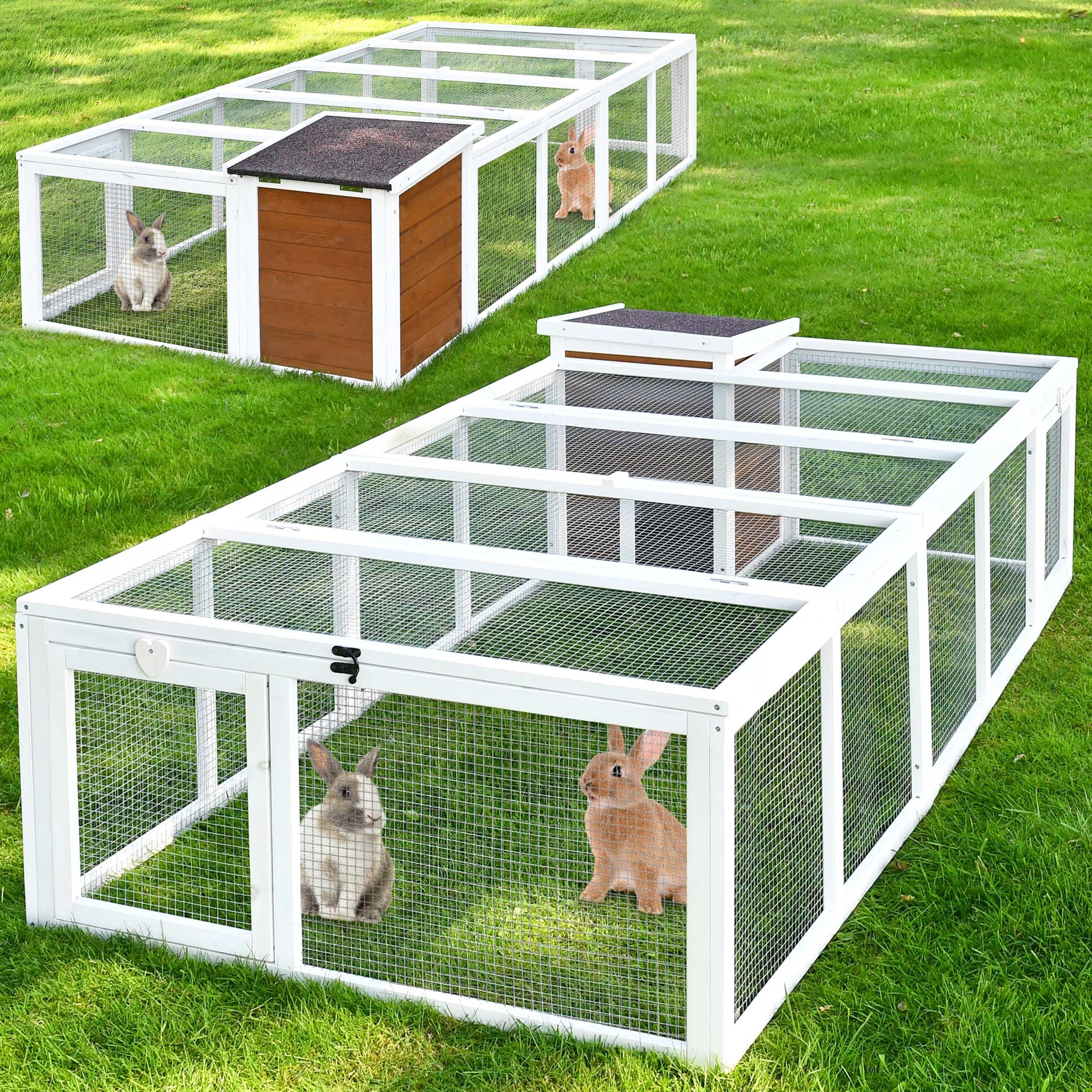 🐇 Zooprinz Neues XXL Freilaufgehege mit Stall für draußen 🌿 Rabatt: 15%!
