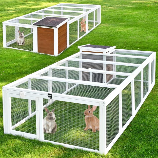 🐇 Zooprinz Neues XXL Freilaufgehege mit Stall für draußen 🌿 Rabatt: 15%!
