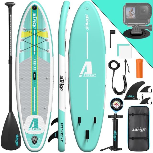ALLPICK Premium SUP Board Set, Stand Up Paddling Board Aufblasbar 🏄‍♂️🌊
