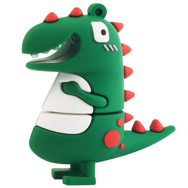 LEIZHAN 16GB USB-Stick Dinosaurier Cartoon Memory Stick Flash Drive 🟠🟡🟢🔵🟣