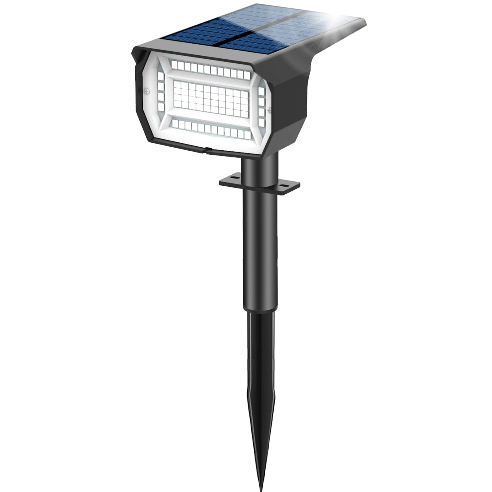 🌞🌿 LOTMOS Solarstrahler für Außen 72LED - 3 Modi Wasserdicht Solar Gartenleuchten 🏡🌳