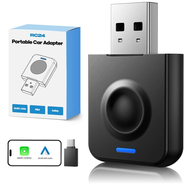 🔥 LAMTTO Wireless CarPlay & Android Auto Adapter - Drahtlose Upgrade Mini 2 in 1 Carplay 🚗📲
