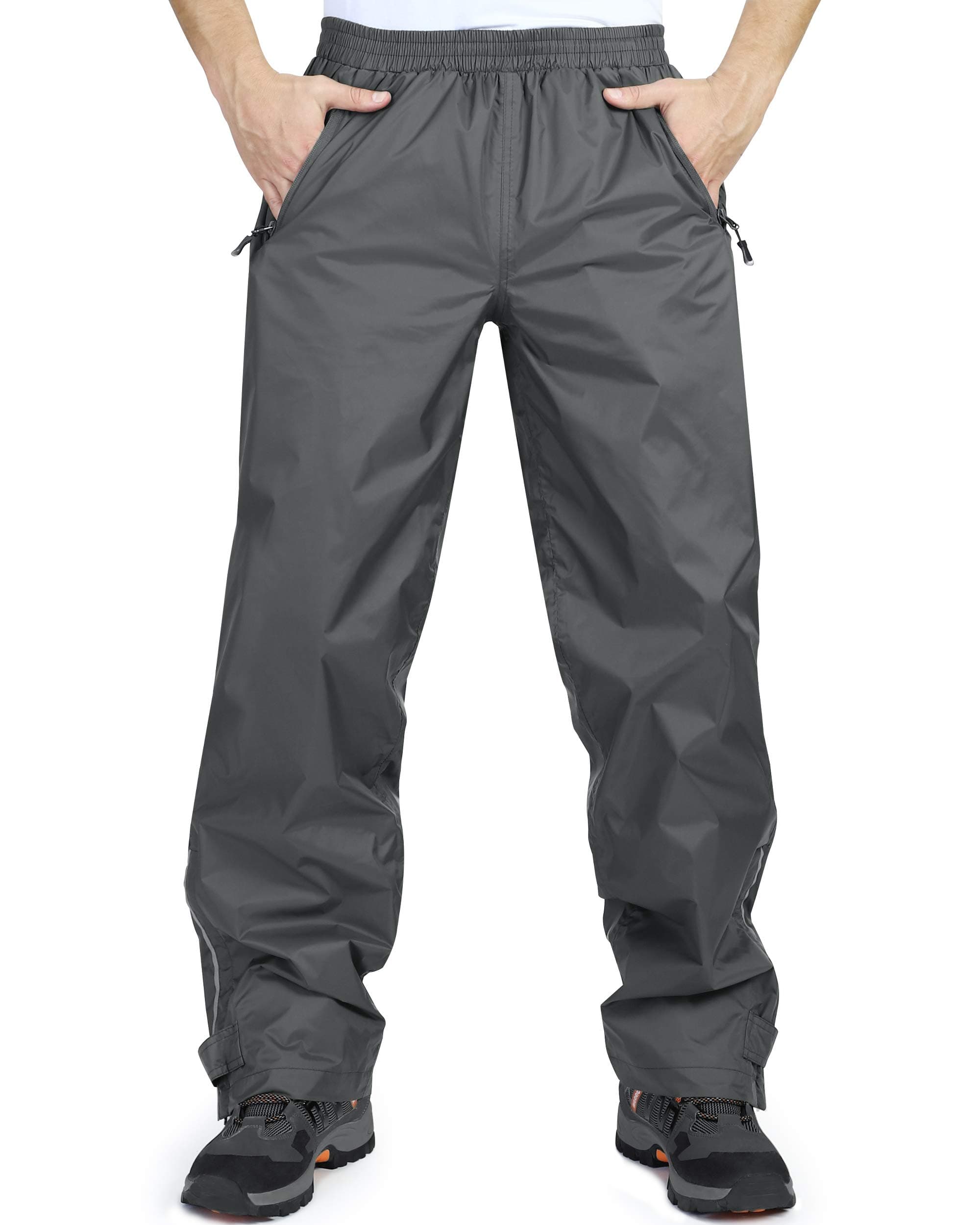 33,000ft Wasserdichte Regenhose für Herren XL Grau 🌧️👖