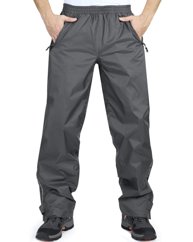 33,000ft Wasserdichte Regenhose für Herren XL Grau 🌧️👖