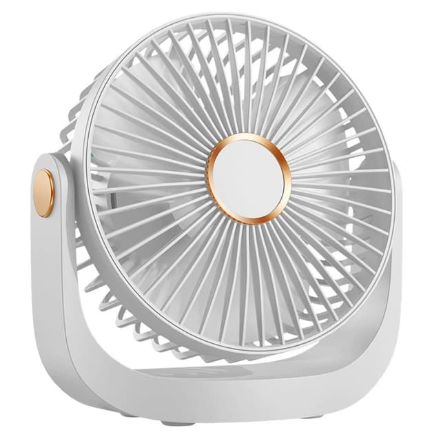 🌀🌙 FGHB Schreibtischventilator mit Nachtlicht, tragbarer, leiser Ventilator mit USB-Akku