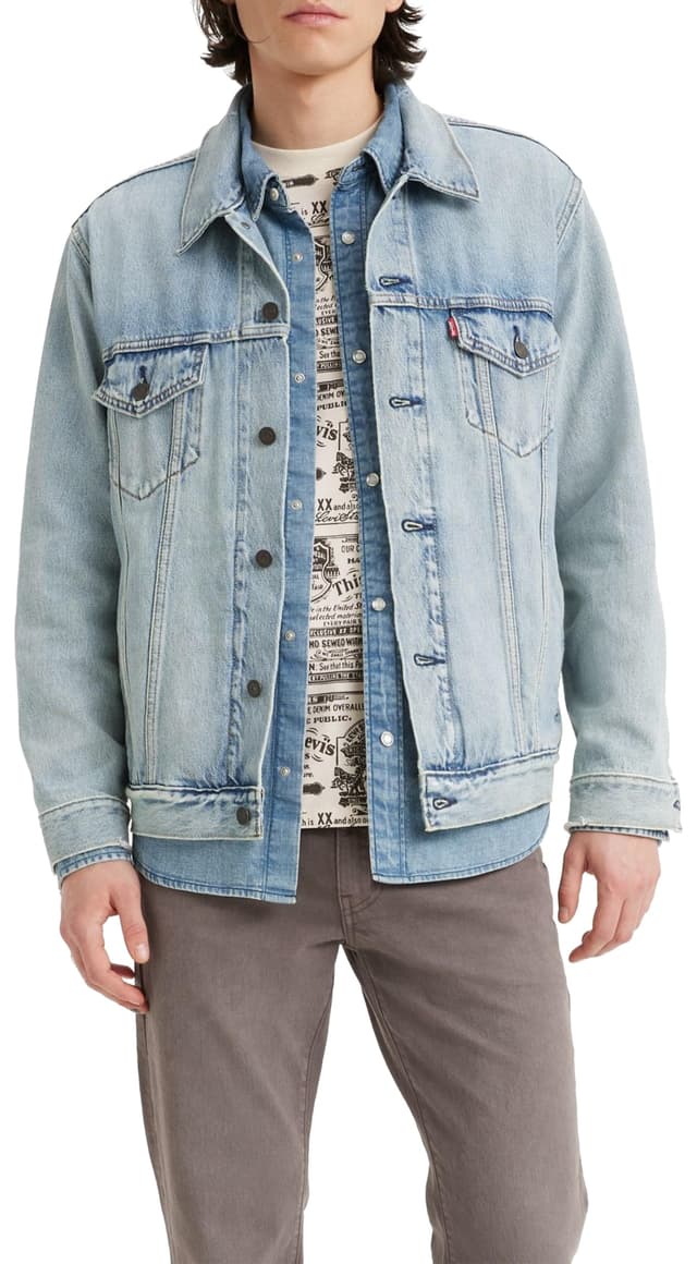 🔥 Levi's Herren New Relaxed Fit Trucker Jacke XS Huron Waves - Nur 55.35€!