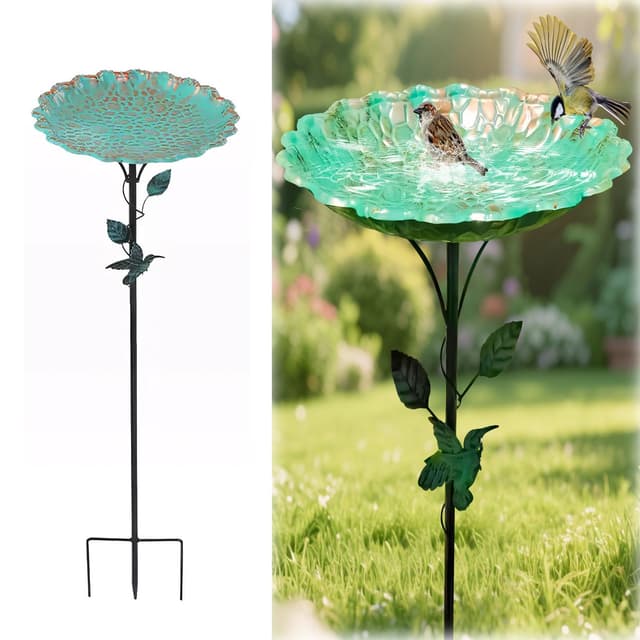 Vogelbad für Garten Metall Vogeltränke 🐦🌿