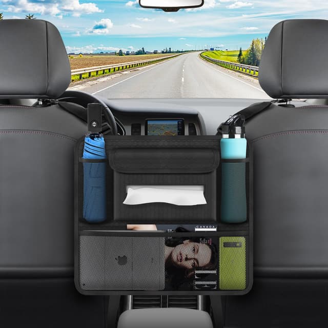 🚗👜 APLKER Auto Organizer zwischen Vordersitzen - Aufbewahrungstasche & Rücksitz Organizer 📱