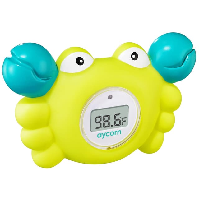 AYCORN Digitales Thermometer für Bad und Babyzimmer mit LED-Warnlampe 🌡️🛁
