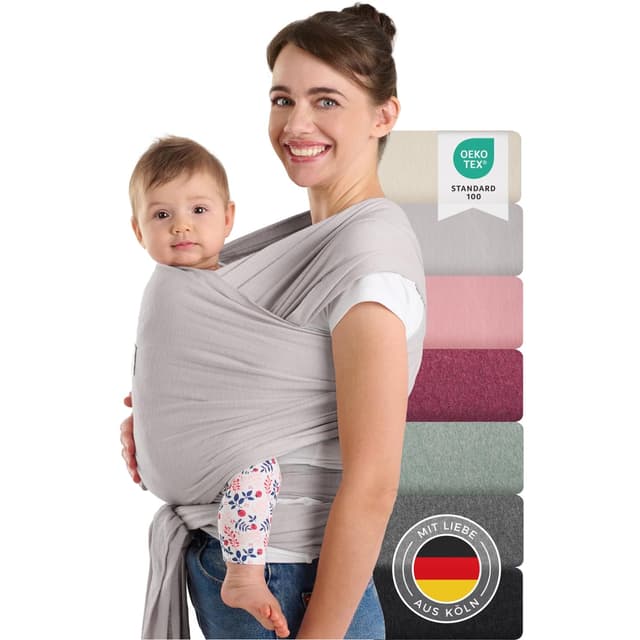 👶🌟 Laleni Tragetuch Baby aus weicher Baumwolle - Babytrage ab Geburt 🌈