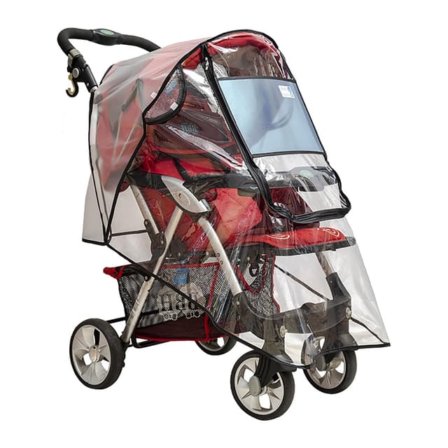 Kinderwagen Regenschutz mit Großem Fenster und Reißverschluss 🌧️