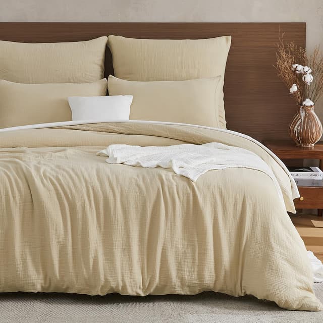 EMME Musselin Bettwäsche 100% Baumwolle, 135x200 Doppelte Sommer Bedding Bettwäsche-Sets 🛏️