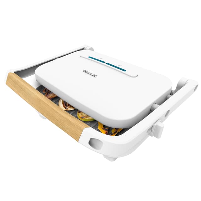 🔥 Angebot des Tages! Cecotec Elektrischer Grill Rock'Ngrill 1300 Wood W 🔥