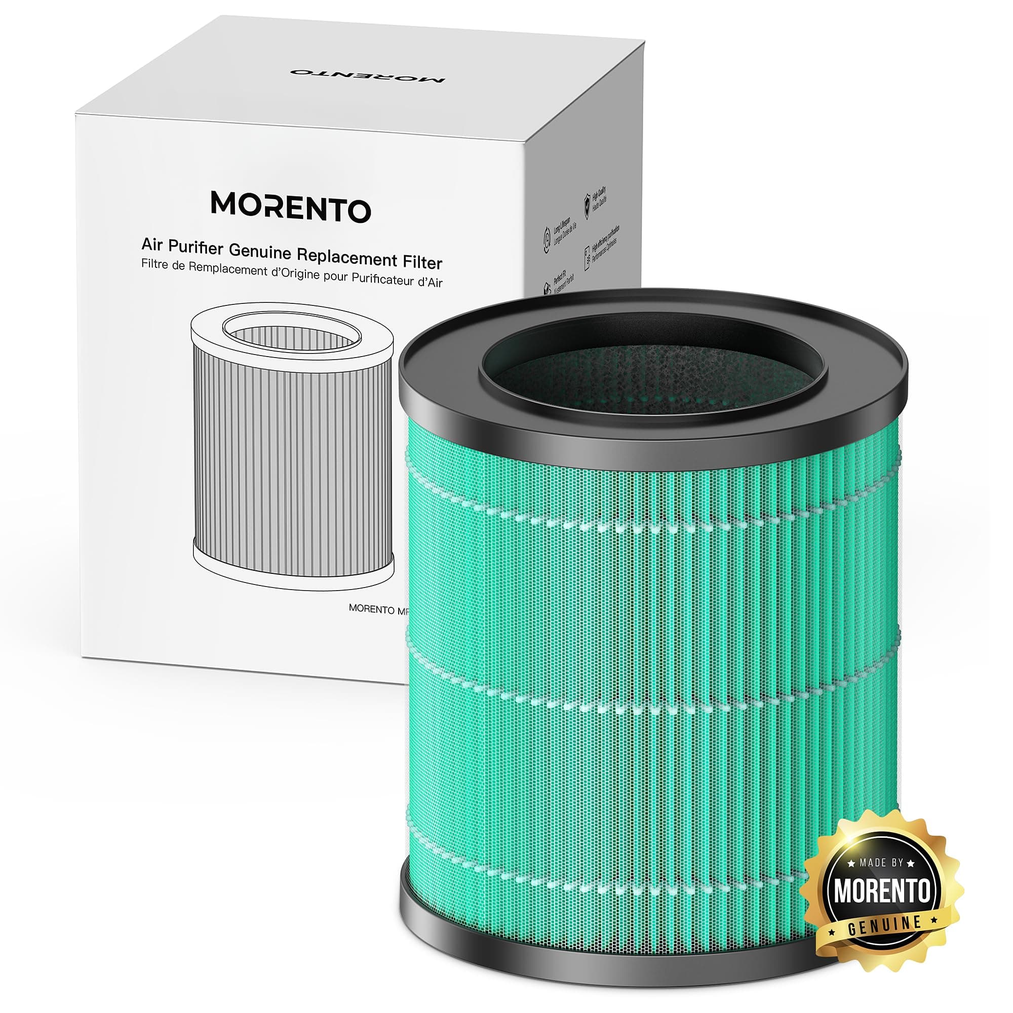 MORENTO MR2566 Original-Luftreiniger-Ersatzfilter für MR2566 Luftreiniger, Haustierschuppen-Version
