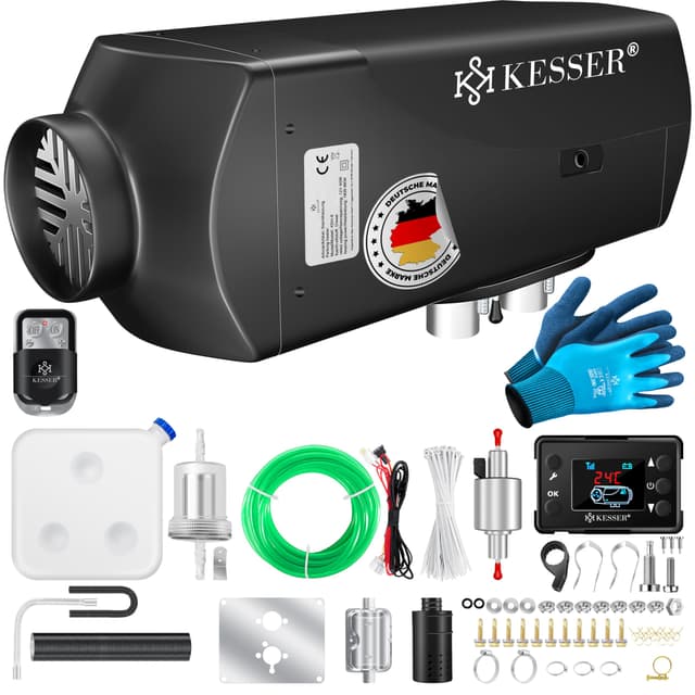 🔥 KESSER® Standheizung Diesel 8kW Dieselheizung 12V/24V mit Timer, LCD-Display & Fernbedienung 🔥