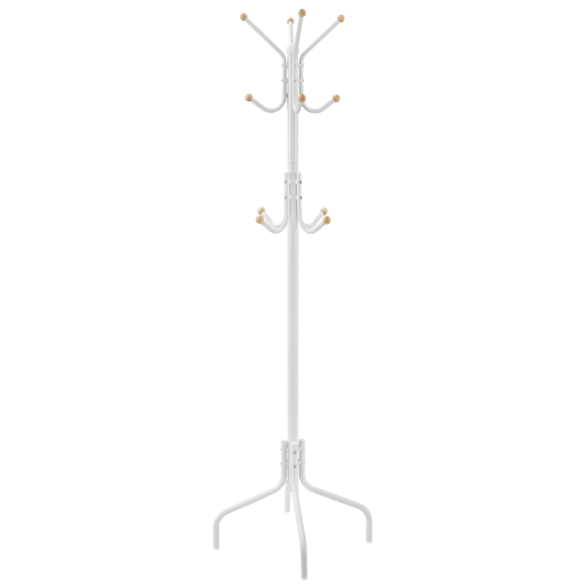 🌟 SONGMICS Garderobenständer mit 12 Haken - Weiß RCR031W01 🌟