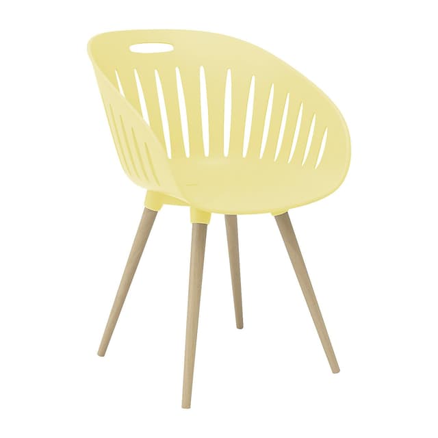 Topstar T2023 OUTDOOR (2er-Set) Buche - Eiche gebeizt / Schale gelb 🪑🟡
