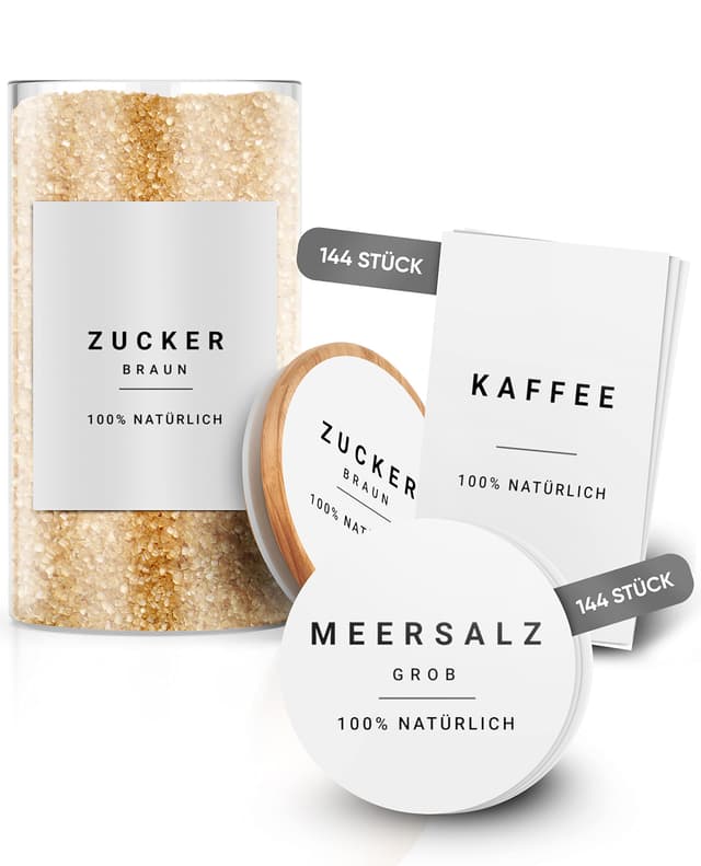 Homety Aufbewahrungsetiketten – Komplettes XXL-Set weiß ⭐🏷️