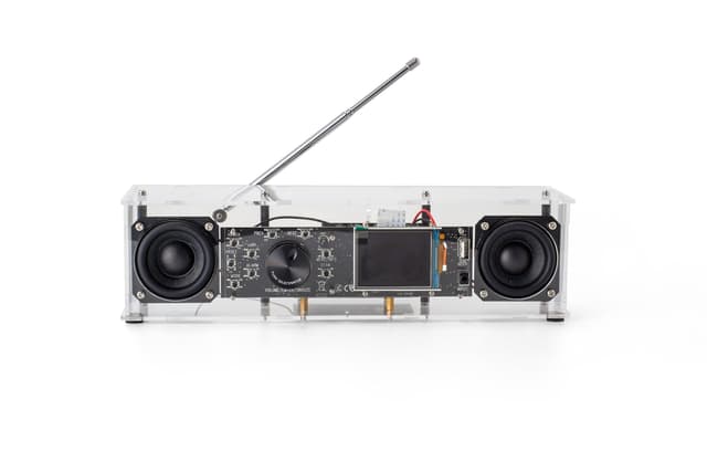🌟 AOVOTO BEA103-109 FM/DAB Radio DIY Kit mit Acrylgehäuse & Stereo-Soundbox 🎶