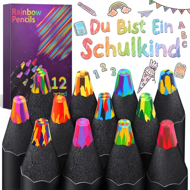 Maqhpu Regenbogenstifte - Ideales Geschenk für Kinder und Erwachsene