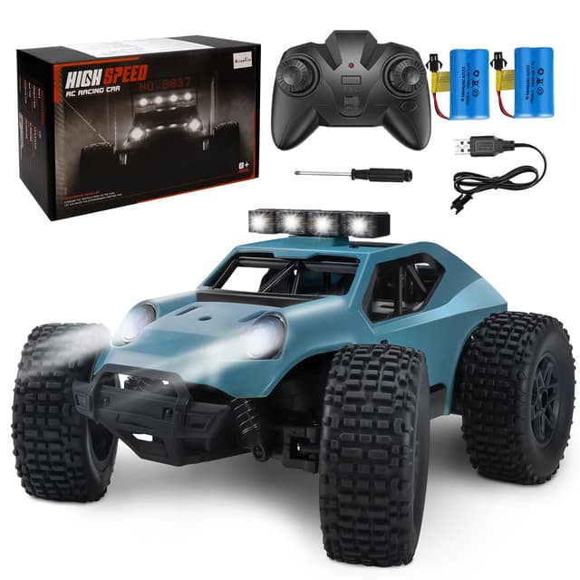 🚗 Kizeefun Ferngesteuertes Auto, 2.4Ghz 1/20 RC Auto Geländewagen 20 km/h Alle Gelände 🎁
