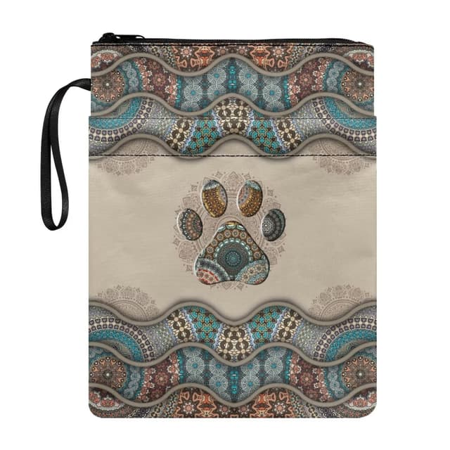📚 Exklusive Buchumschläge im Boho-Hundepfoten-Design!