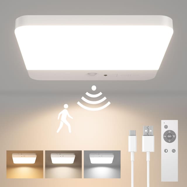 🌟 FULEN Deckenlampe Badezimmer mit Bewegungsmelder - LED Deckenleuchte Dimmbar 🚿