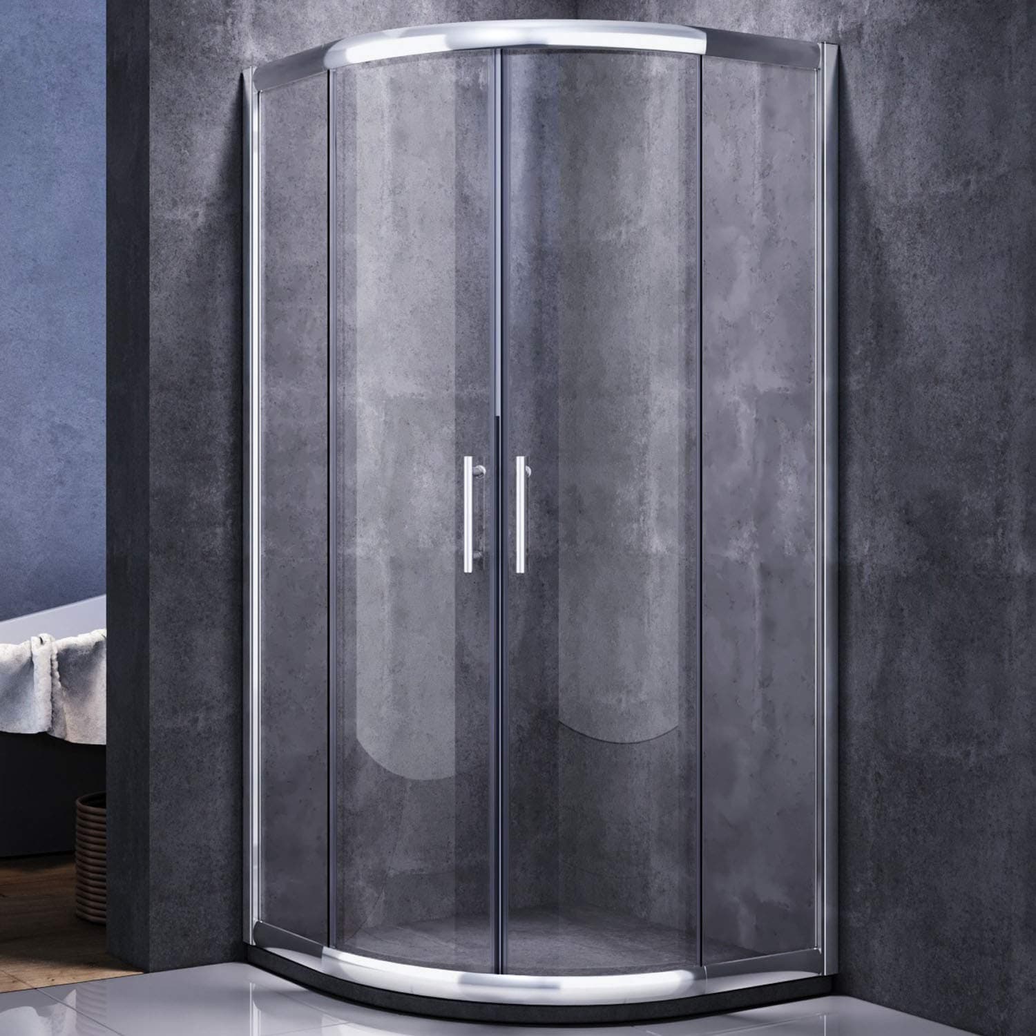 SONNI Viertelkreis Duschkabine Runddusche 80x80 🚿