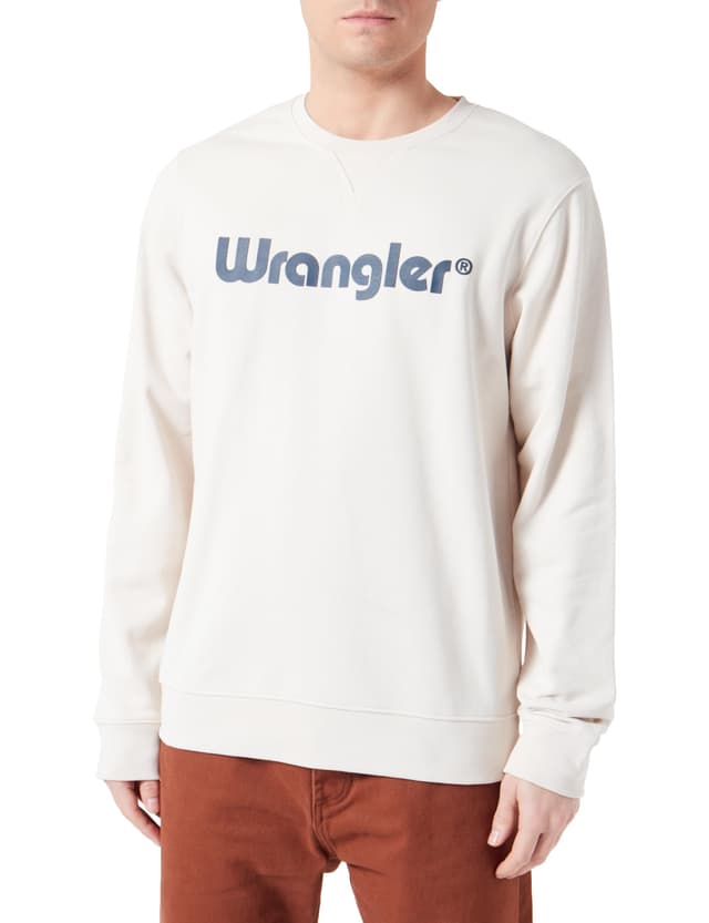 🔥 Mega Deal: Wrangler Herren Logo Crew Sweat Sweatshirt 3XL Navy 🛍️