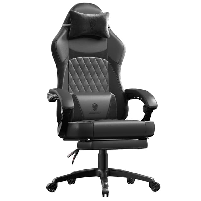 Dowinx Gaming Stuhl 🎮 Rennender Gamer-Thron 🏁 Ergonomischer Gaming-Sessel mit Lendenwirbelstütze 💺
