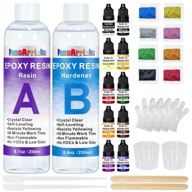 Epoxidharz Set Anfänger 500ml 🎨🛠️