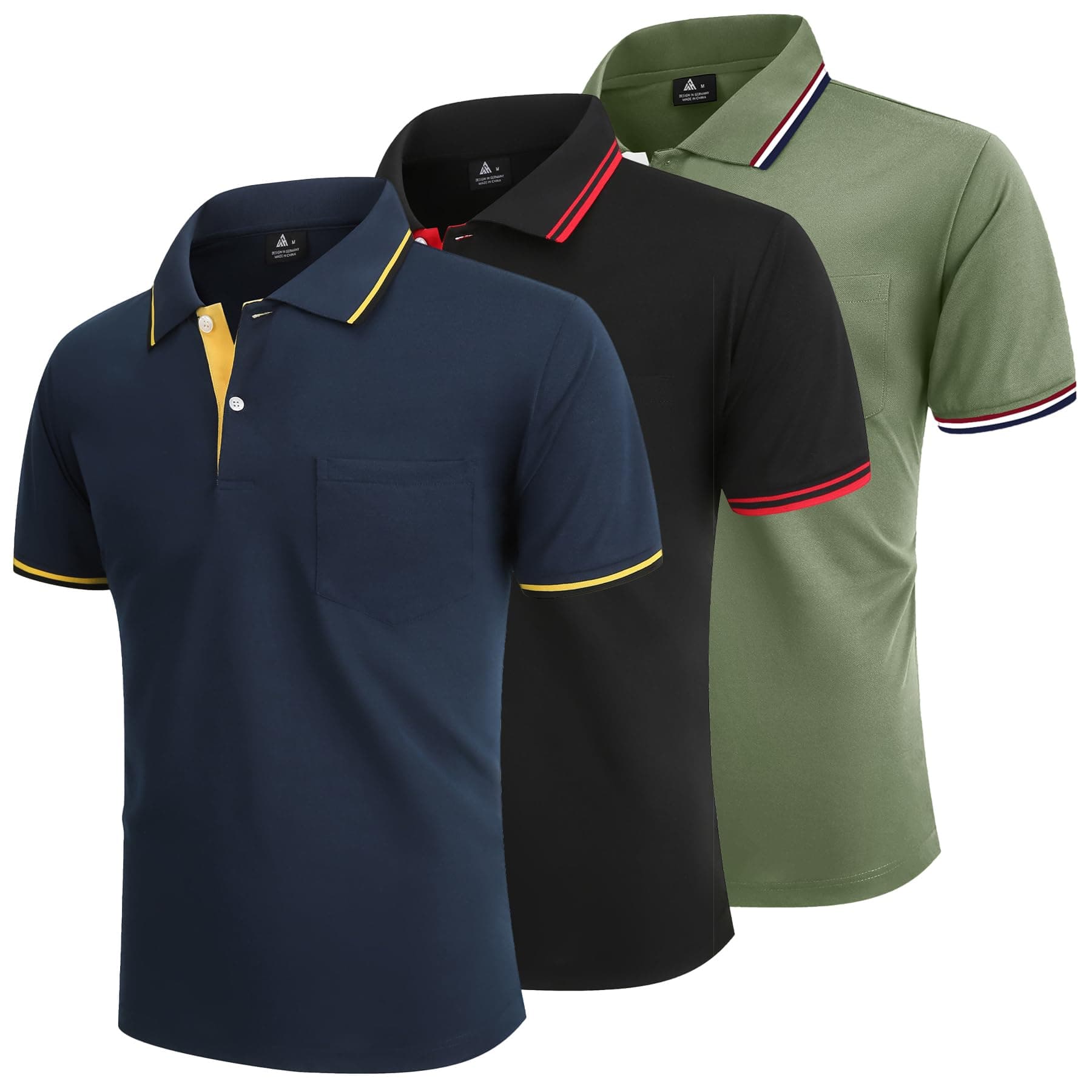 LLdress 3er Pack Poloshirt Herren Kurzarm Set 😎👕🏌️‍♂️