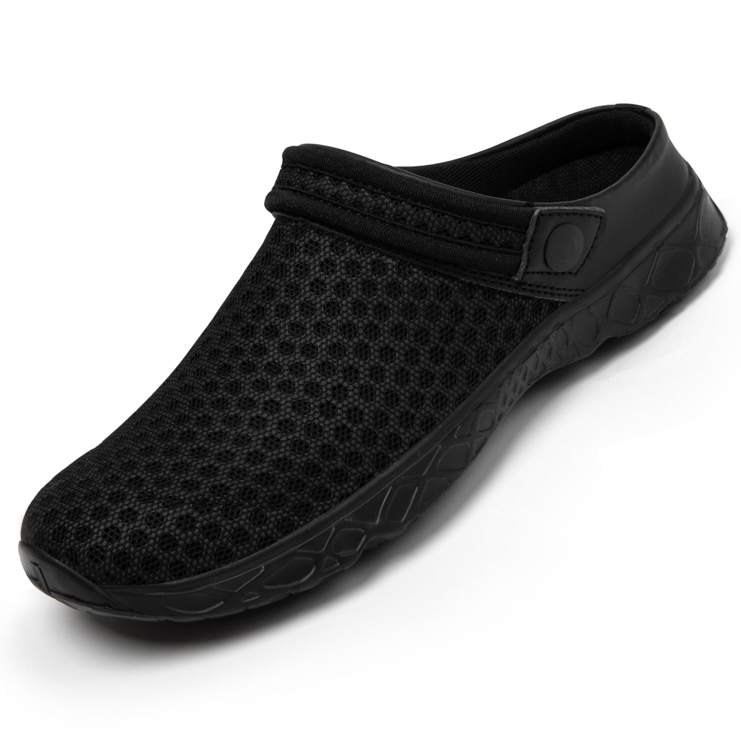 🔥 SAGUARO Unisex Clogs Sommer Hausschuhe Leicht Gartenschuhe Gr. 36-48 43 EU Voll Schwarz - Angebot!