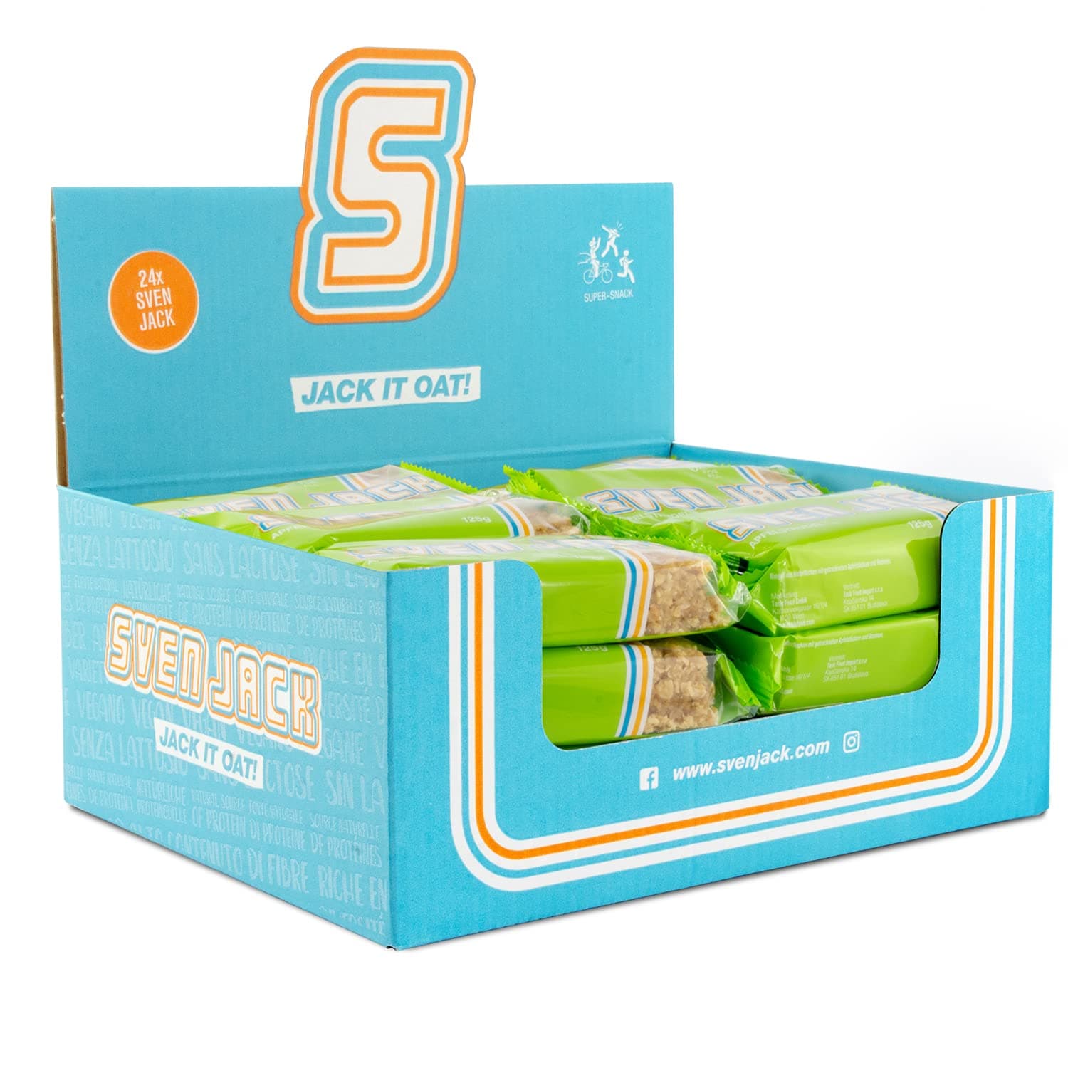 Sven Jack (Energy Cake) Haferriegel Apfelstrudel 24x 125g | Vegan & Energiespendend 🍏🍰