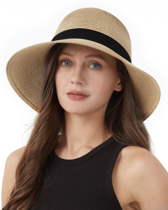 Zylioo Strohhut Sonnenhut Damen für Großen Kopf 😎🌞