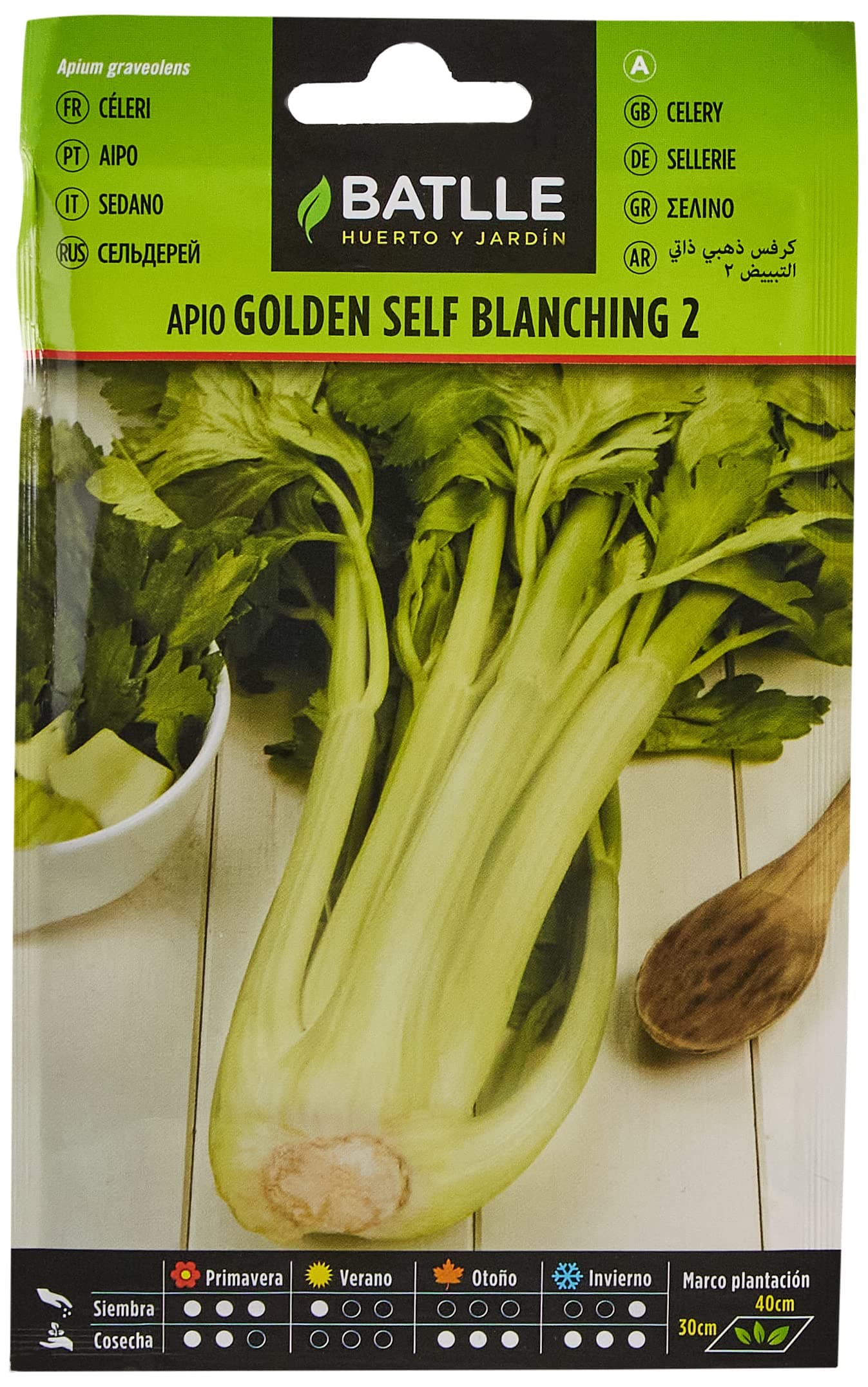 🌿🌱 Batlle Gemüsesamen - Stangensellerie golden Self Blanching 2 (10000 Samen) Apio GOLDEN SELF BLANCHING 2 - Sonderangebot!