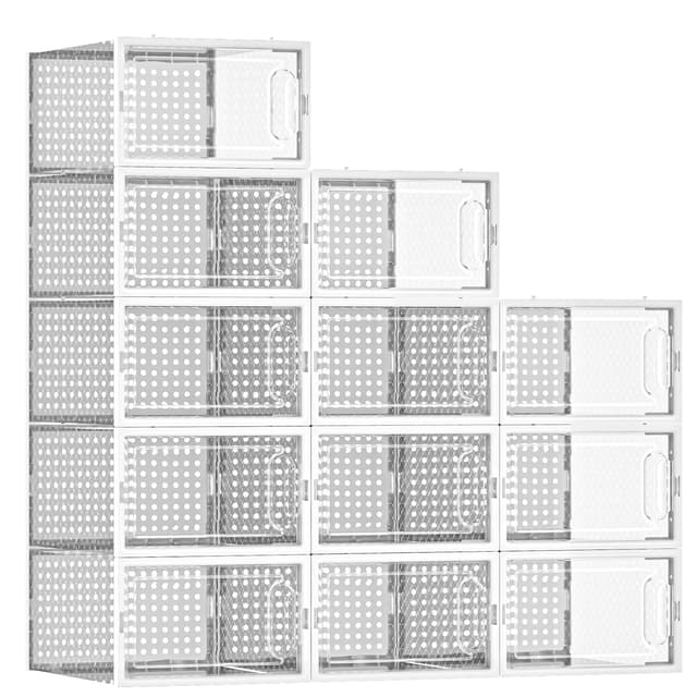 👟📦 MYHMCT Schuhboxen, 12er Pack Schuhboxen Stapelbar