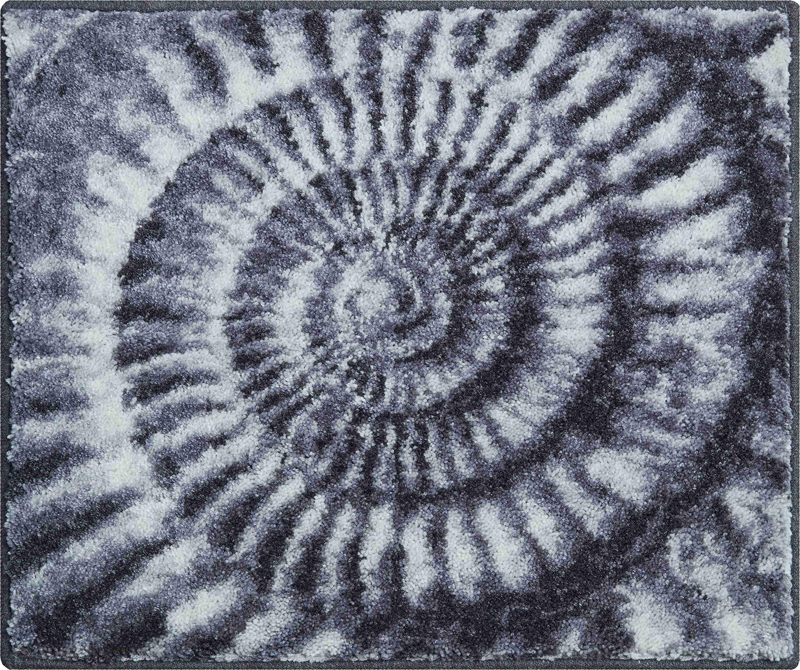 AMMONA Badteppich 100% Polyacryl, ultra soft, rutschfest, grau 50x60 cm