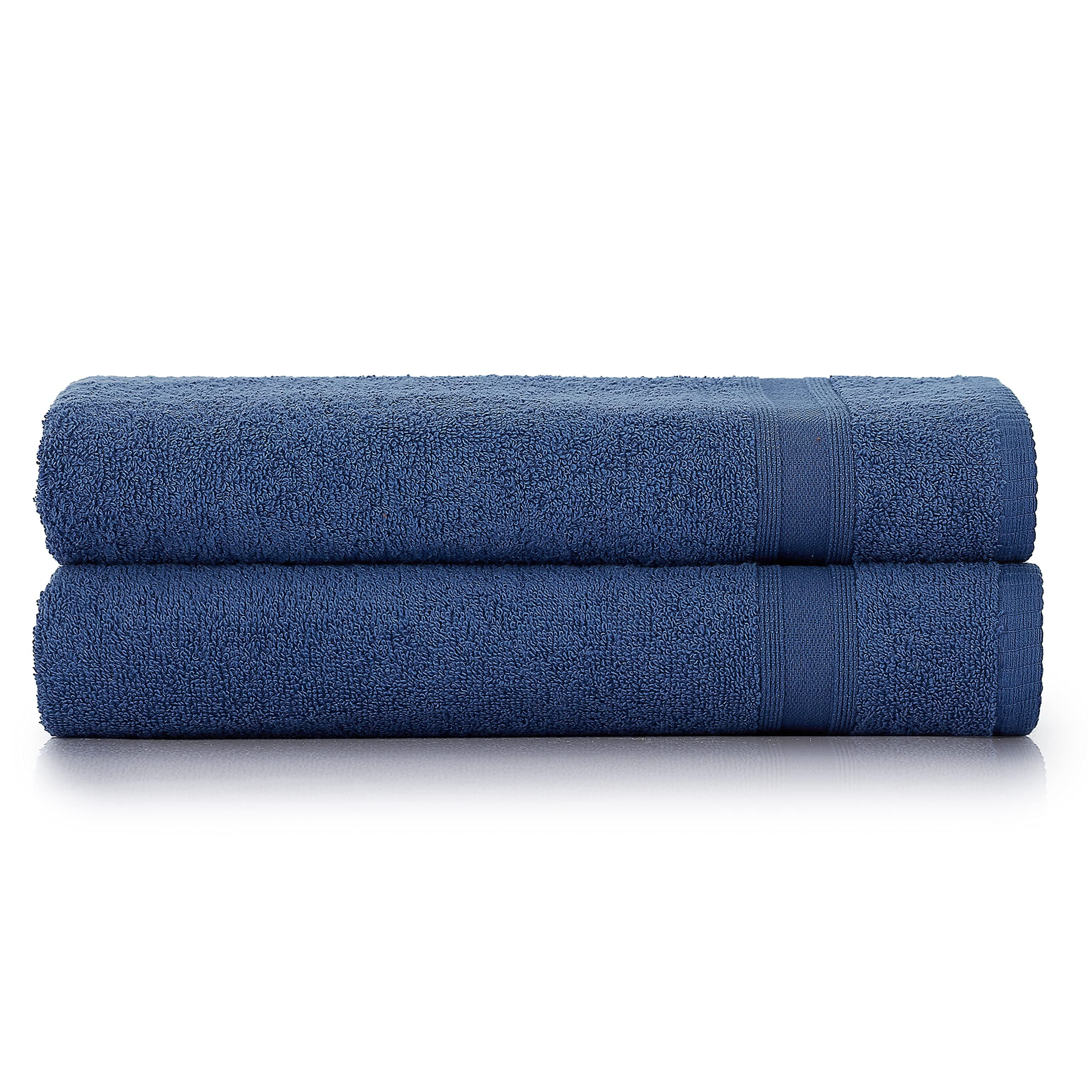 Tuiste Badetücher Blau Navy Blau 2er Set 🛁 | 100% Baumwolle Duschtücher