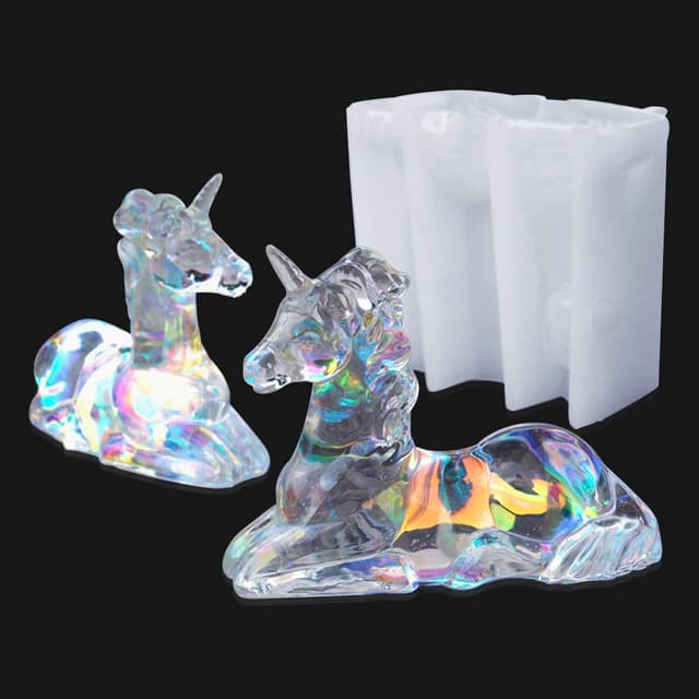 🦄 iSuperb Einhorn Silikonform Gießharz Formen für DIY Handwerk Dekorationen