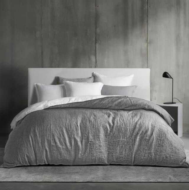 Dreamzie Bettwäsche 200x200 Baumwolle | Bettwäsche-Sets Hellgrau mit Reißverschluss 😴🌿