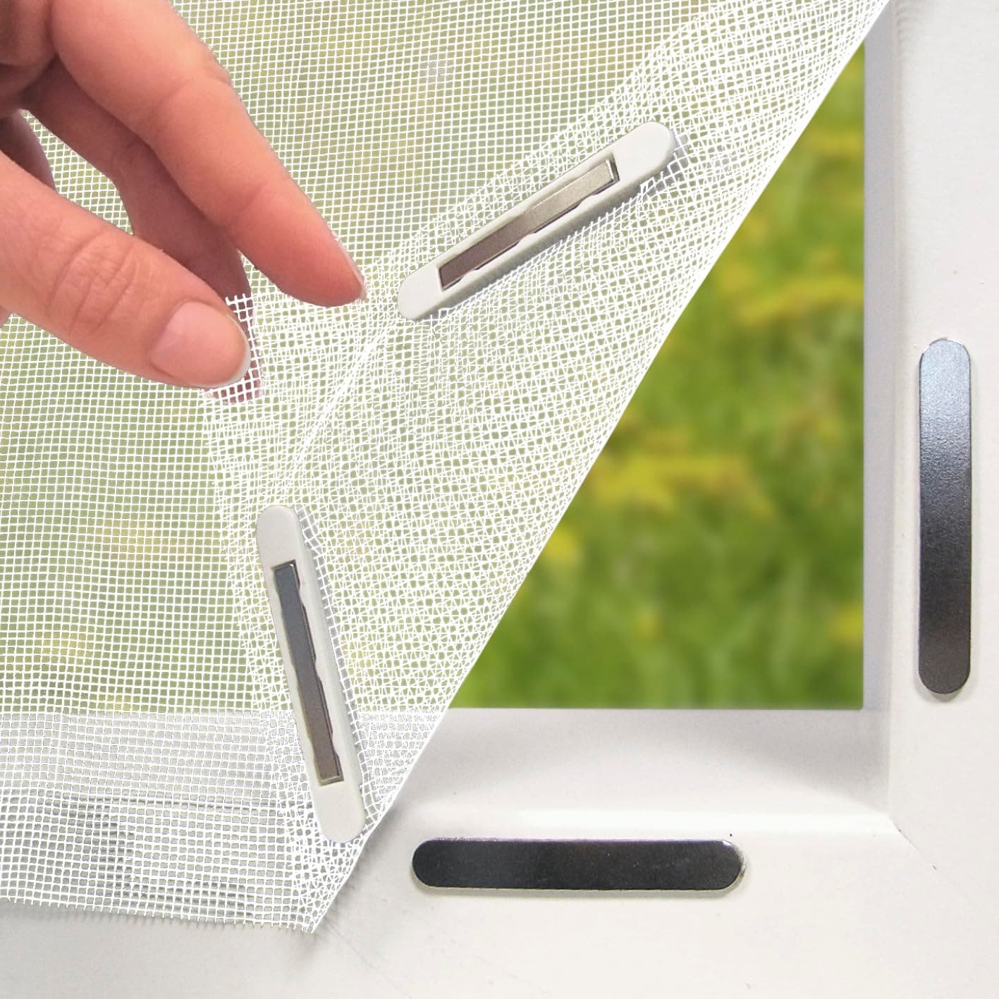 EASYmaxx Insect Protect Fliegengitter Fenster mit Magnetbefestigung 🦟 | Moskitonetz bis 130 x 150 cm | Mückenschutz Magnet - leichte Montage