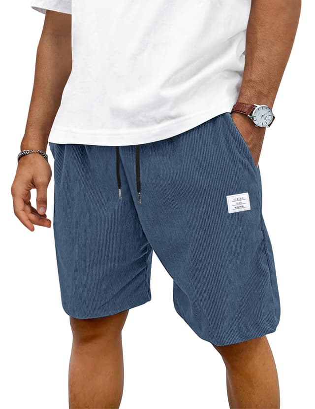 👖 TARAINYA Corduroy Kurze Hosen Herren Baumwolle Kordelzug Shorts 🌞