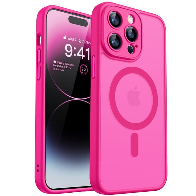 CANSHN 2024 Neu für iPhone 14 Pro Hülle mit Kameraschutz für Magsafe 👑📸