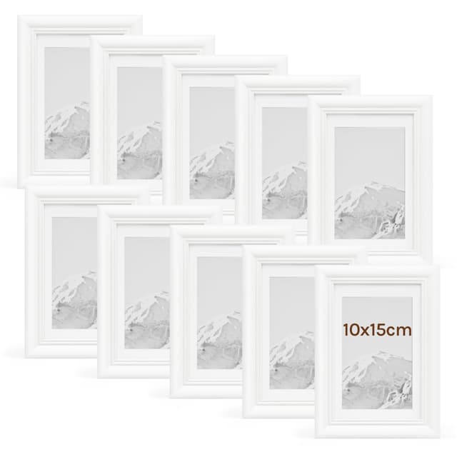 WOLTU Bilderrahmen 10x15cm 10er Set Fotorahmen 🖼️🏡