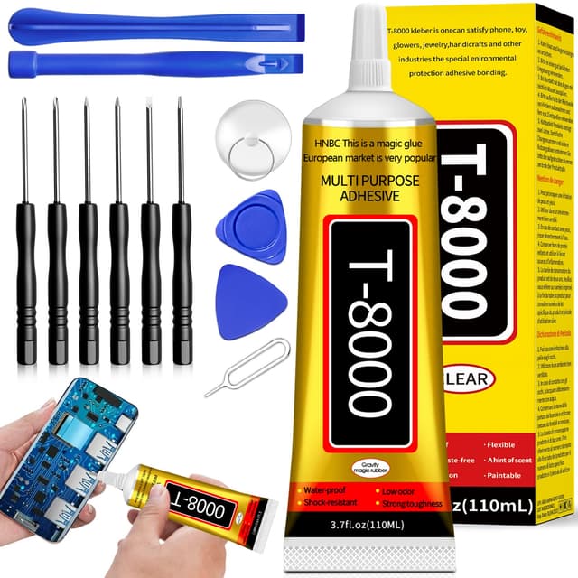 Handy Display Kleber Smartphone Glue - 110ml Glaskleber Mit Reparatursatz Rhinestone Glue